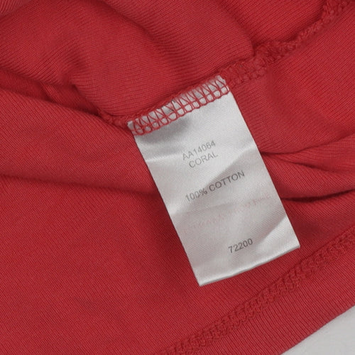 Cotton Traders Women's Red Basic T-Shirt Size 12