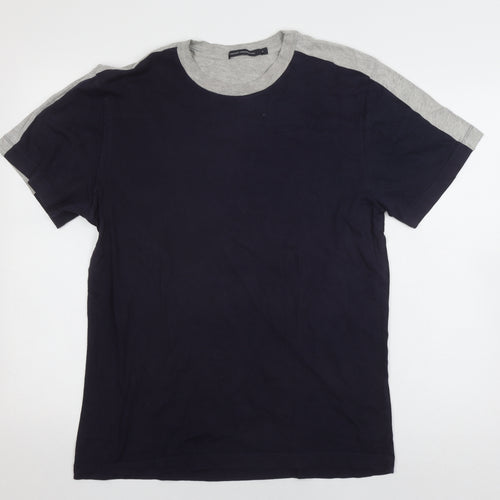 French Connection Men's Blue Crew Neck T-Shirt S