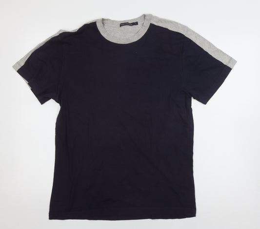 French Connection Men's Blue Crew Neck T-Shirt S