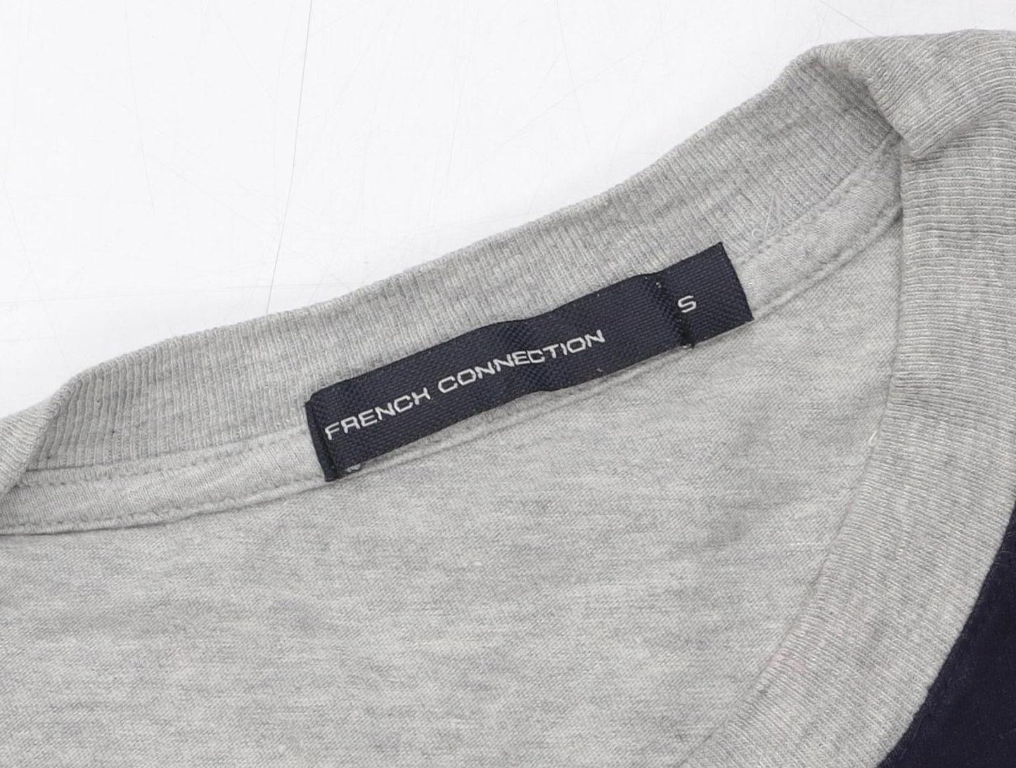 French Connection Men's Blue Crew Neck T-Shirt S