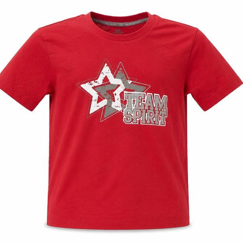 Trespass Boys Red T-Shirt 7-8 Years - Graphic Quick Dry Top