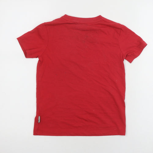 Trespass Boys Red T-Shirt 7-8 Years - Graphic Quick Dry Top