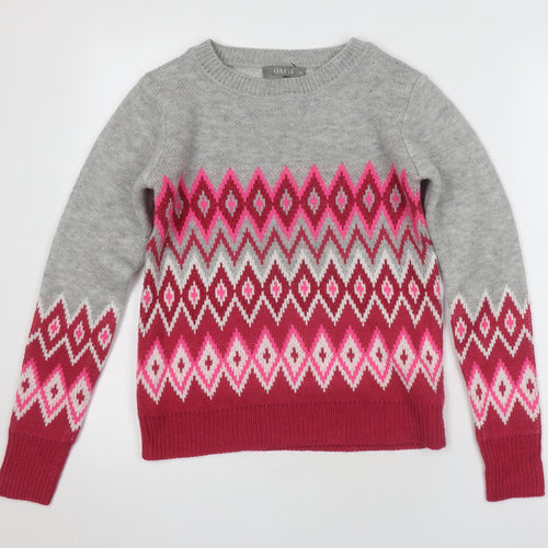 Oasis Women's Multicoloured XS Geometric Pullover Jumper