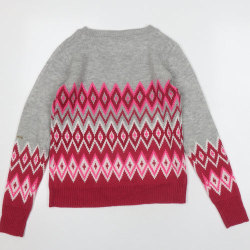 Oasis Women's Multicoloured XS Geometric Pullover Jumper
