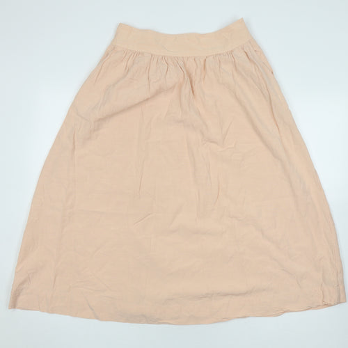 GAP Women's Beige A-Line Midi Skirt Size 12 Casual