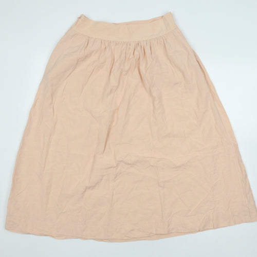 GAP Women's Beige A-Line Midi Skirt Size 12 Casual