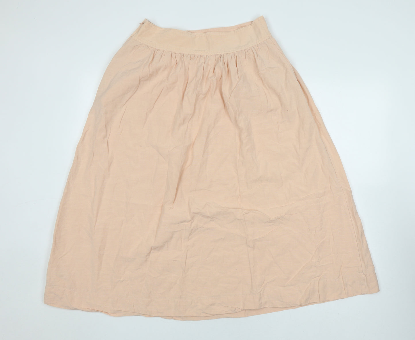 GAP Women's Beige A-Line Midi Skirt Size 12 Casual