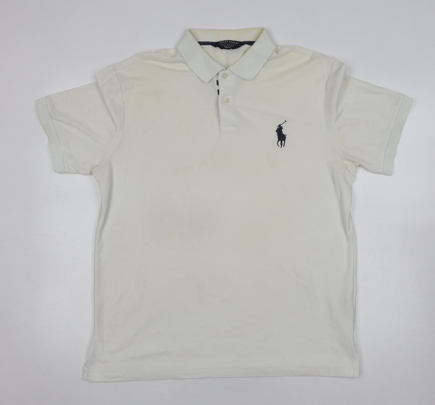 Polo Golf Men's White Polo Shirt L Athletic Fit