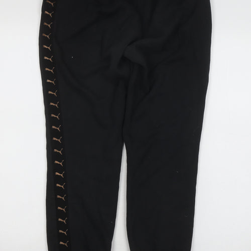 Puma Women's Black Jogger Trousers Size 12 - Gym Ready