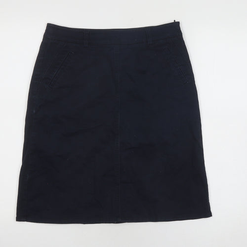 Laura Ashley Women's Black Pencil Skirt, Size 10, Mid Rise