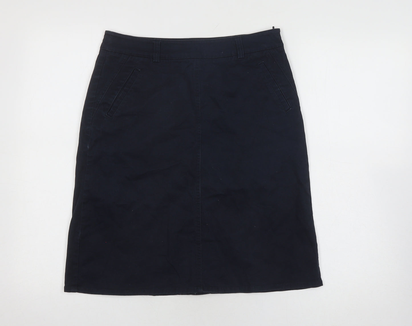 Laura Ashley Women's Black Pencil Skirt, Size 10, Mid Rise