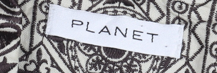 Planet Women's Geometric Linen Jacket Size 16