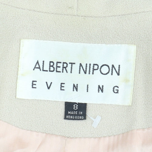 Albert Nipon Women’s Beige Blazer Size 12 Formal Classic