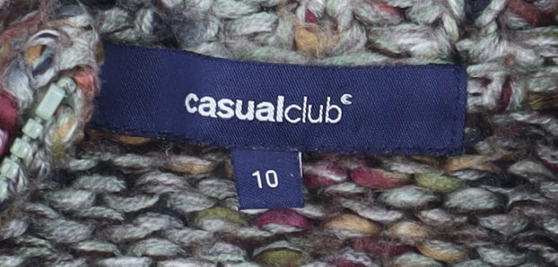 Casualclub Women's Multicoloured Knit Jacket Size 10