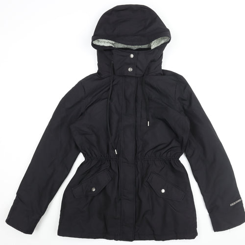 Abercrombie Women's Black Parka Jacket, M, All Seasons