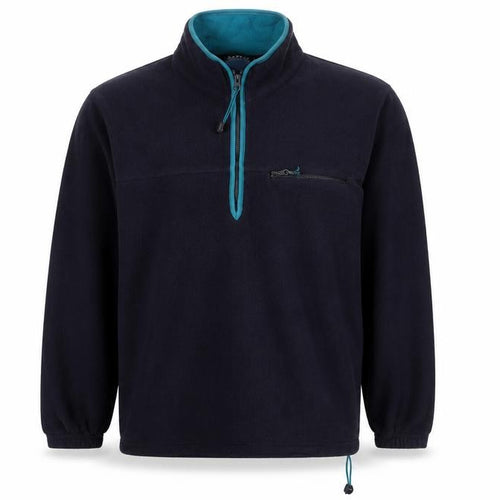 Zantos Men's Black Fleece 1/2 Zip Hoodie L