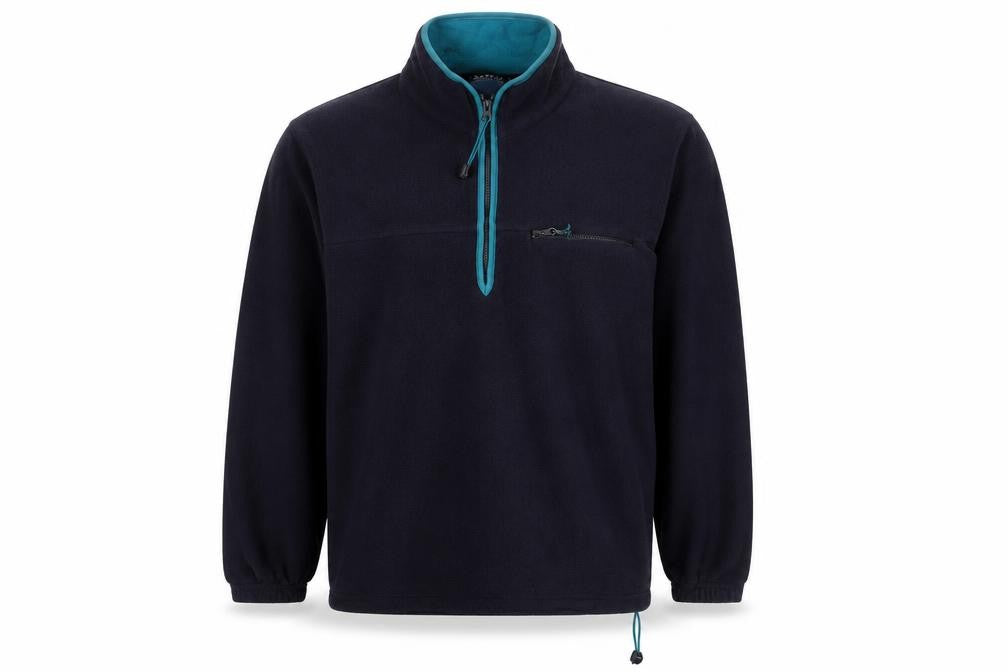 Zantos Men's Black Fleece 1/2 Zip Hoodie L