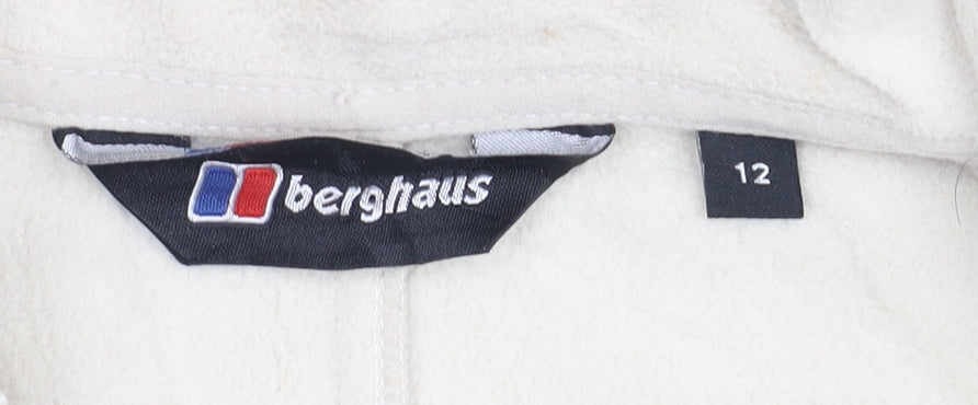 Berghaus Women's Ivory Full Zip Fleece Sweatshirt Size 12