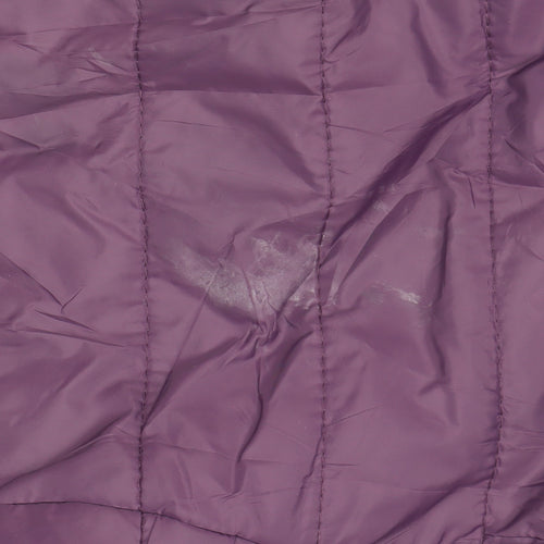 Peter Storm Women's Purple Puffer Jacket, Size 4, Hooded