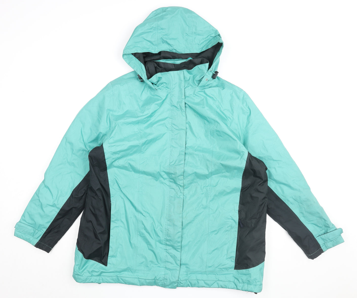 Bm Women's Green Size 18 Regular Fit Rain Coat