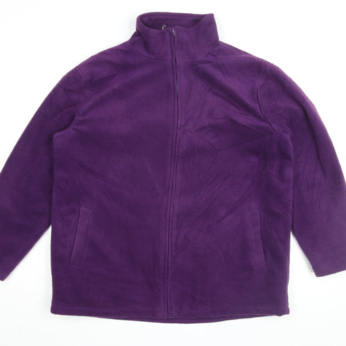 JBC Collection Women's Purple Full Zip Sweatshirt L