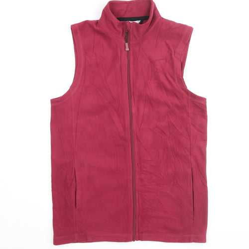 Cotton Traders Red Fleece Gilet Women's Size S