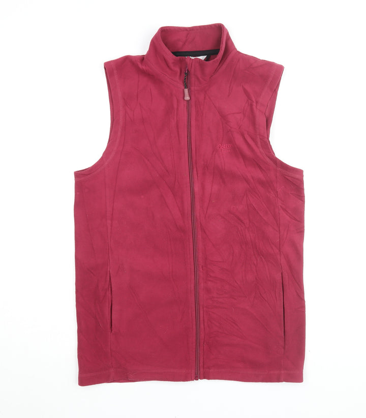 Cotton Traders Red Fleece Gilet Women's Size S