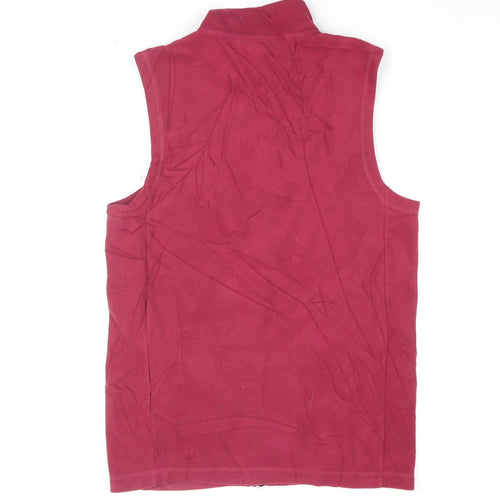 Cotton Traders Red Fleece Gilet Women's Size S
