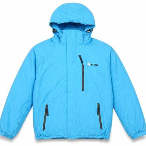 The Edge Men's Blue Hooded 3-in-1 Jacket L Winter