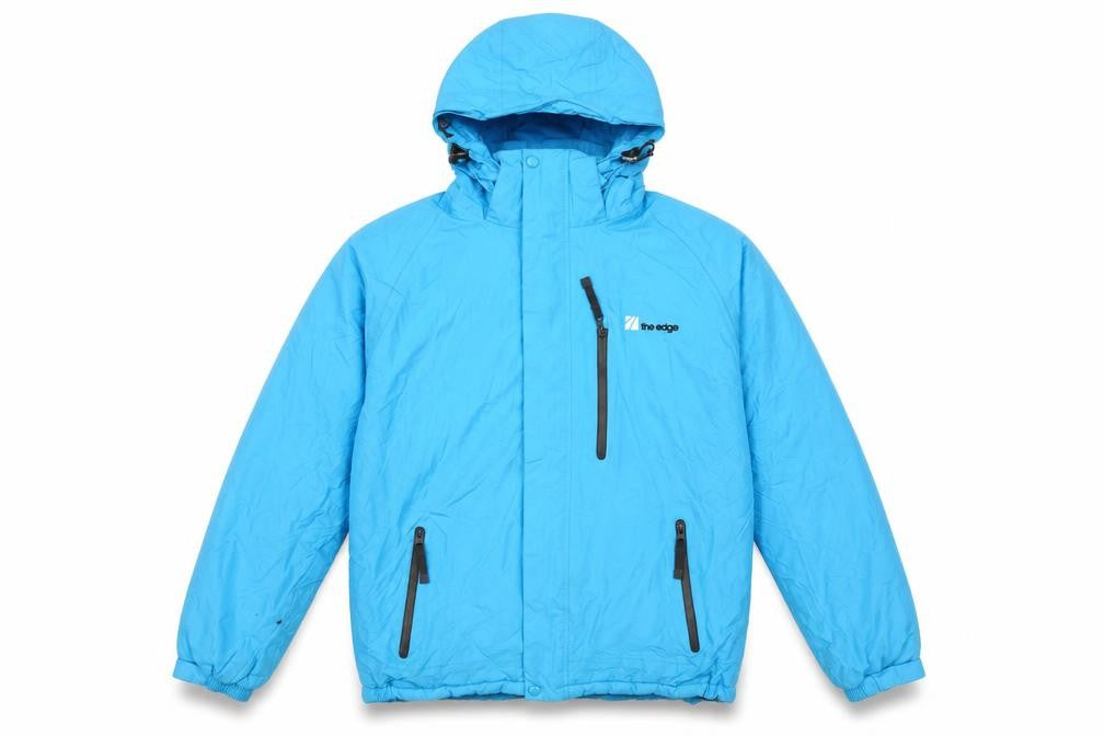 The Edge Men's Blue Hooded 3-in-1 Jacket L Winter