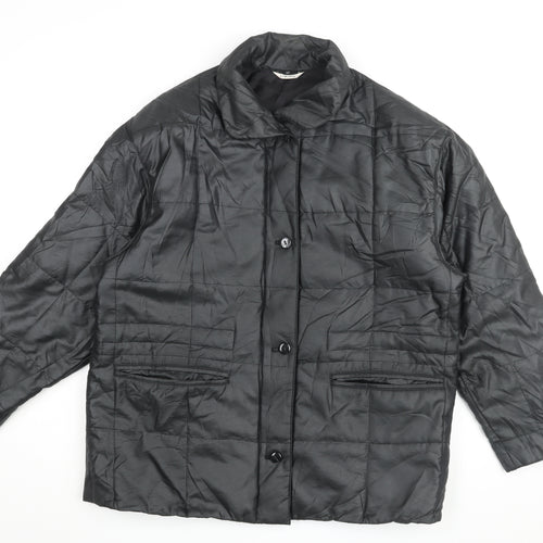 Living Women's Black Quilted Jacket Size 12
