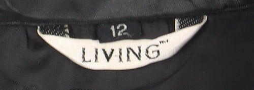 Living Women's Black Quilted Jacket Size 12