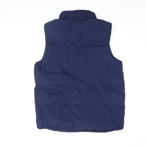 Crew Clothing Co. Men's Blue Puffer Waistcoat, M