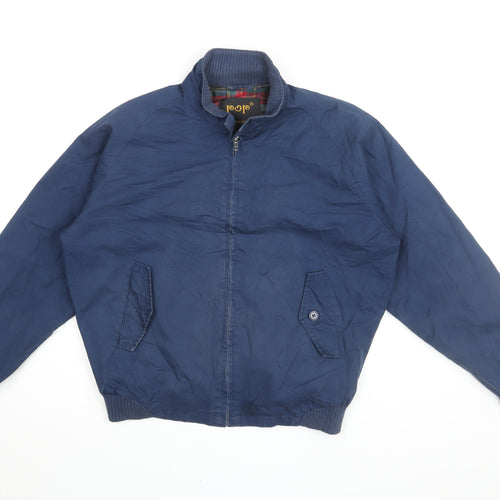 Pop Men's Blue Bomber Jacket - Size S