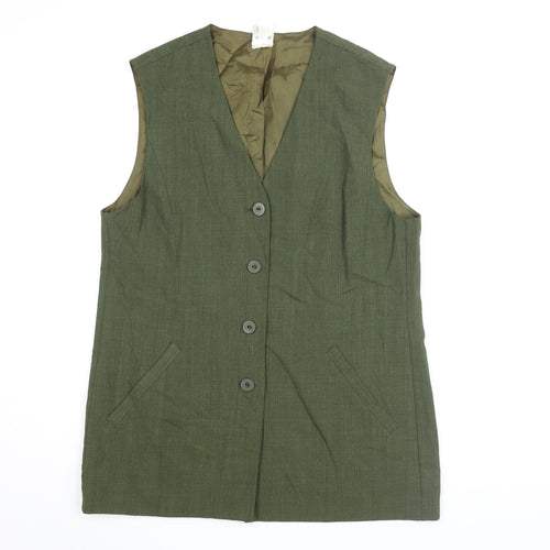Frankenwälder Women's Green Sleeveless Vest, Size 12