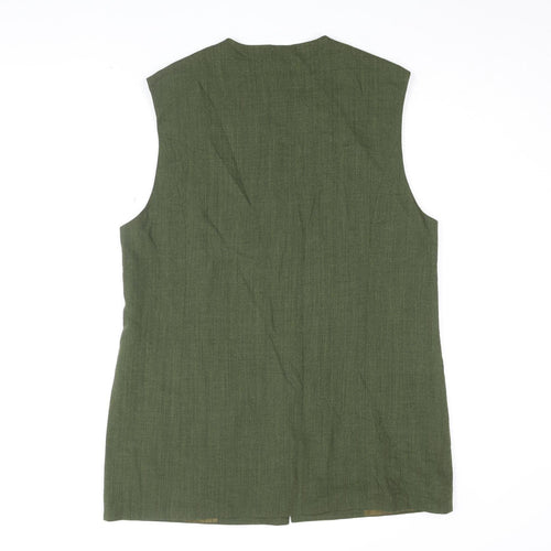 Frankenwälder Women's Green Sleeveless Vest, Size 12
