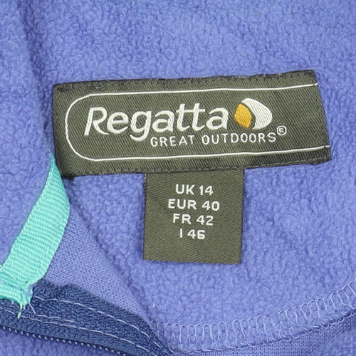 Regatta Women's Purple Fleece Pullover Sweatshirt Size 14