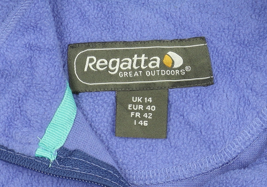 Regatta Women's Purple Fleece Pullover Sweatshirt Size 14