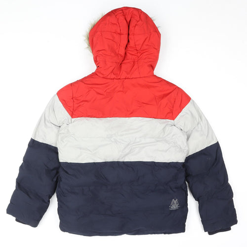 Next Boys Red Colourblock Puffer Jacket 12 Years