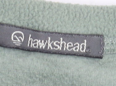 Hawkshead Women's Green Basic T-Shirt, M, Long Sleeve, Crew Neck