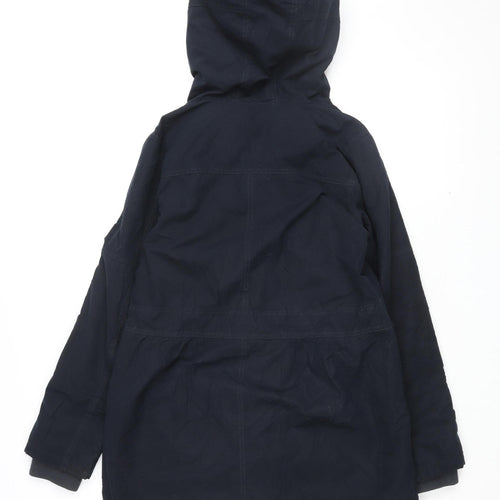 Oasis Women's Black Parka with Fur Trim XS