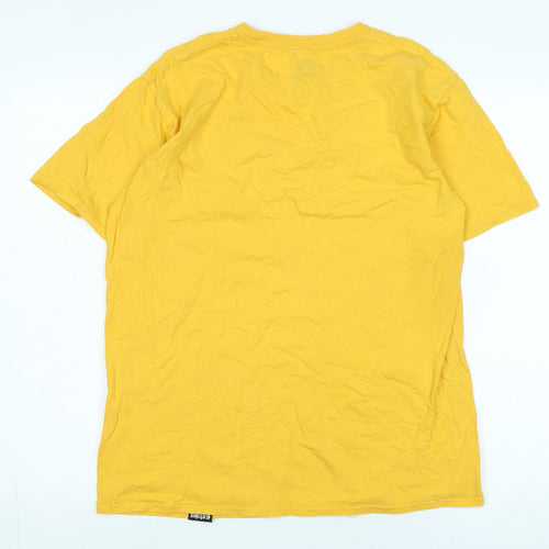 Etnies Men's Yellow Graphic T-Shirt Size M