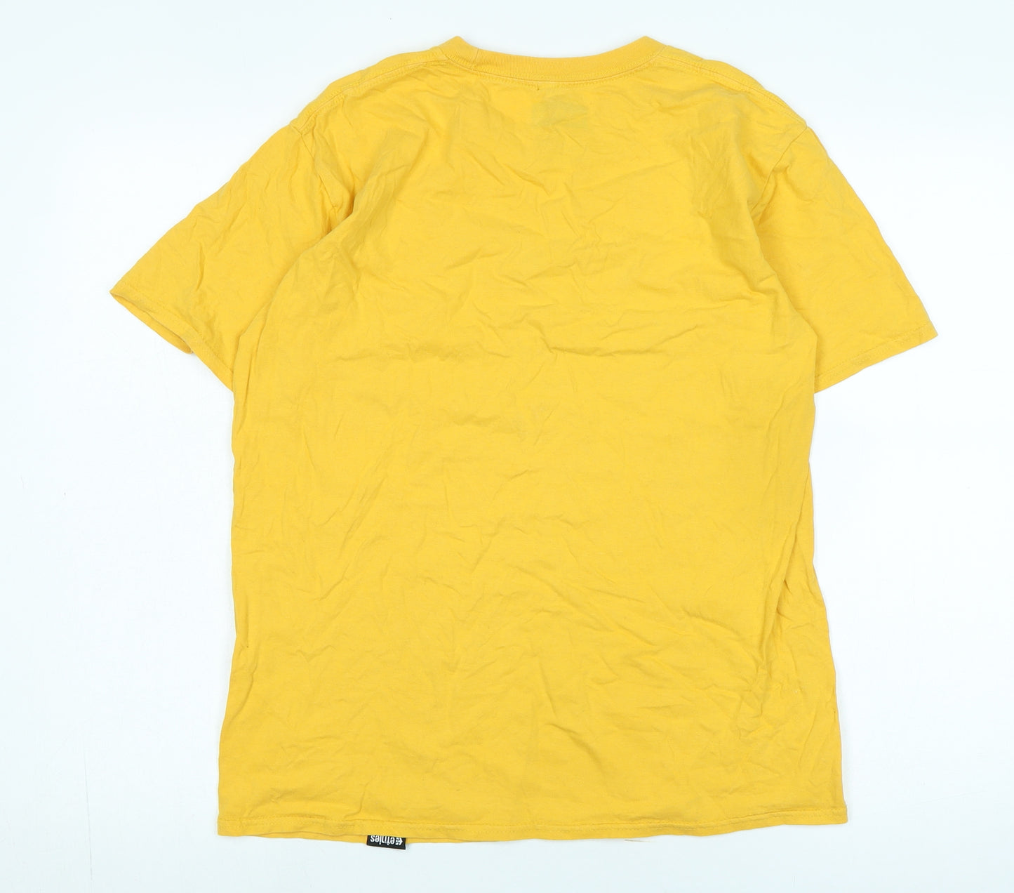 Etnies Men's Yellow Graphic T-Shirt Size M