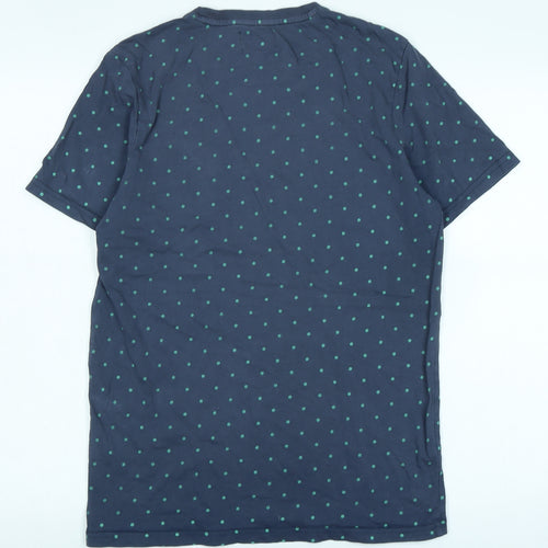 Farah Men's Blue Polka Dot T-Shirt M