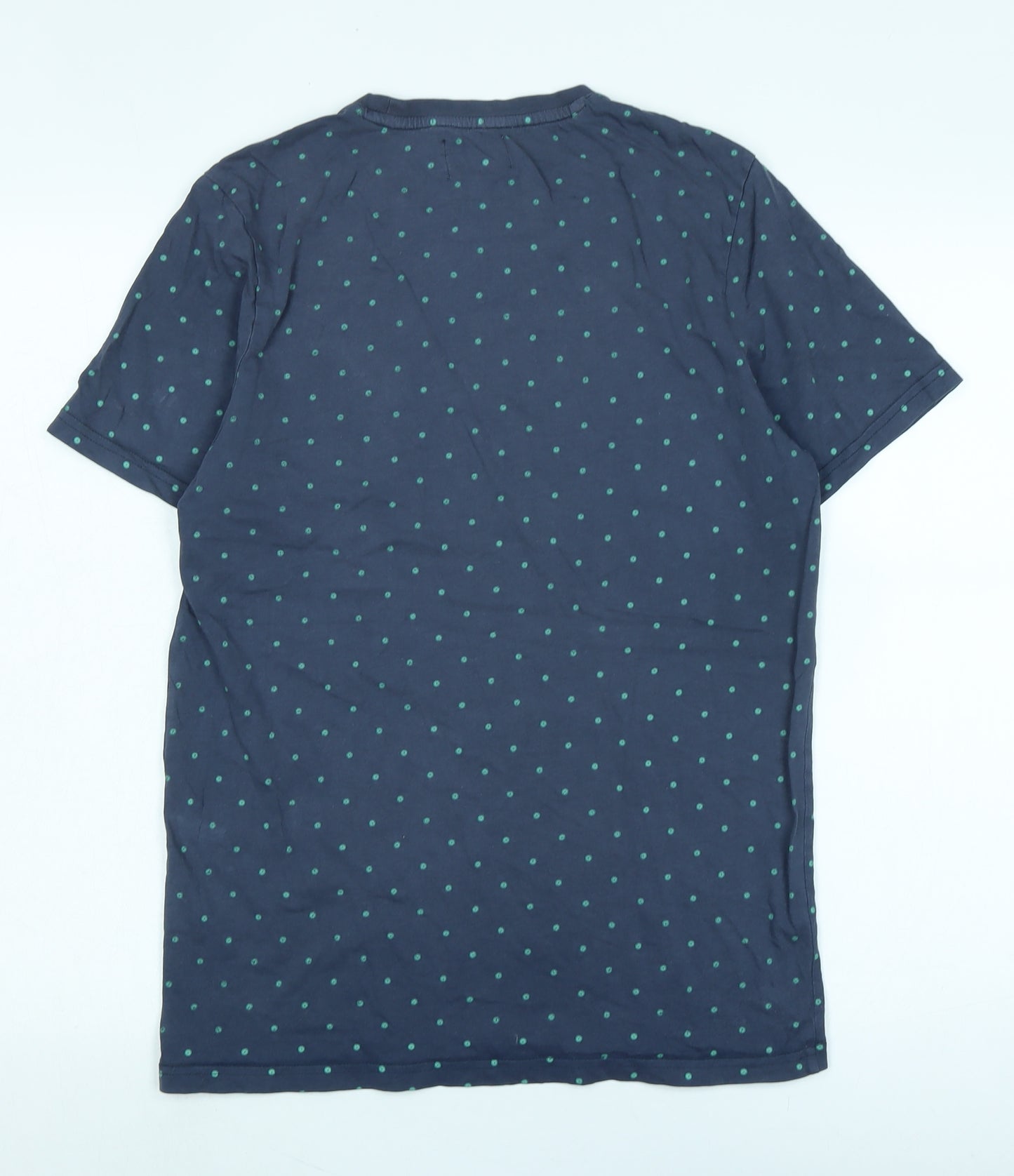 Farah Men's Blue Polka Dot T-Shirt M