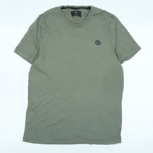 Henri Lloyd Men's Green Crew Neck T-Shirt - Medium