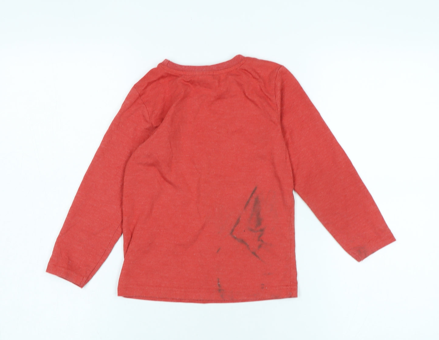 George Boys Red Fireman Sam Long Sleeve T-Shirt 4-5 Years
