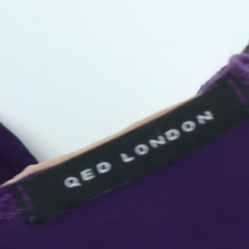 QED London Women's Purple Long Sleeve Top Size L