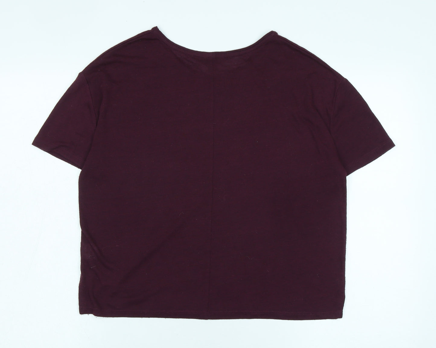 Sweaty Betty Women's Purple T-Shirt Size S Crew Neck