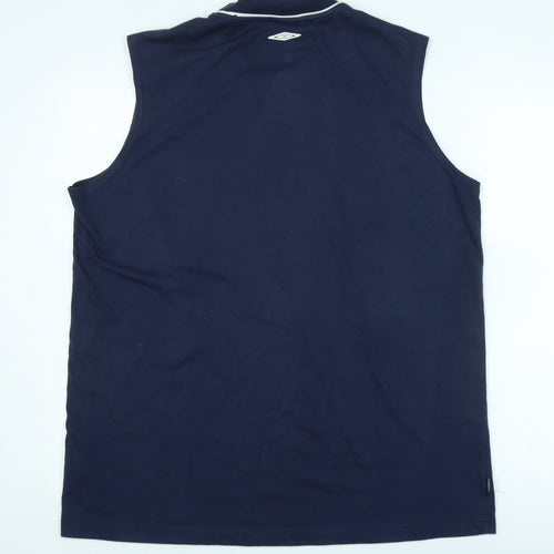 Umbro Men's XL Blue Sleeveless Crew Neck T-Shirt